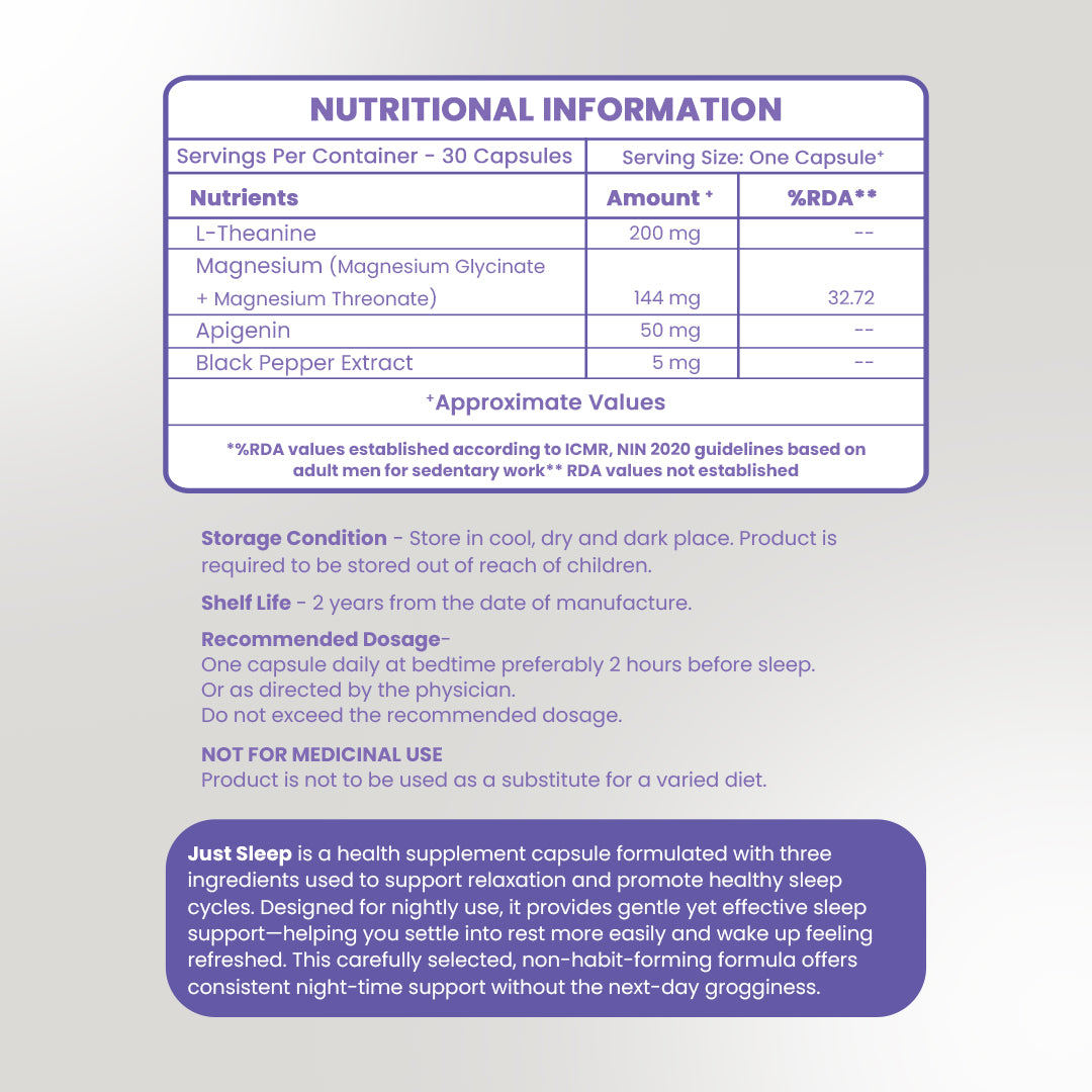 Just Sleep – Triple Sleep Support Capsules